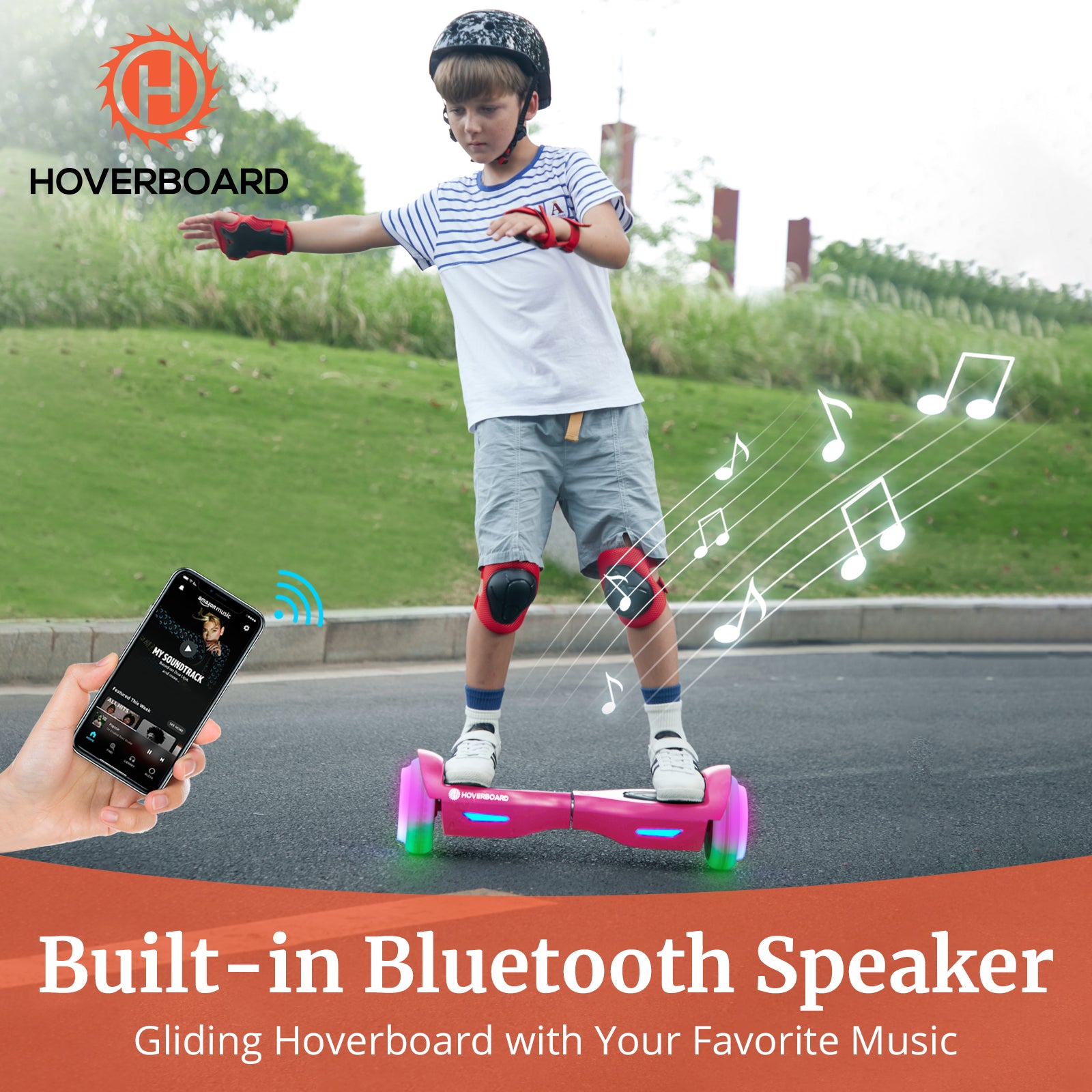 Trinity Kids Self Balancing Hoverboard with Speakers and Full Illuminated Wheels  6.5"-Max 8KM Range & 10KPH Max Speed