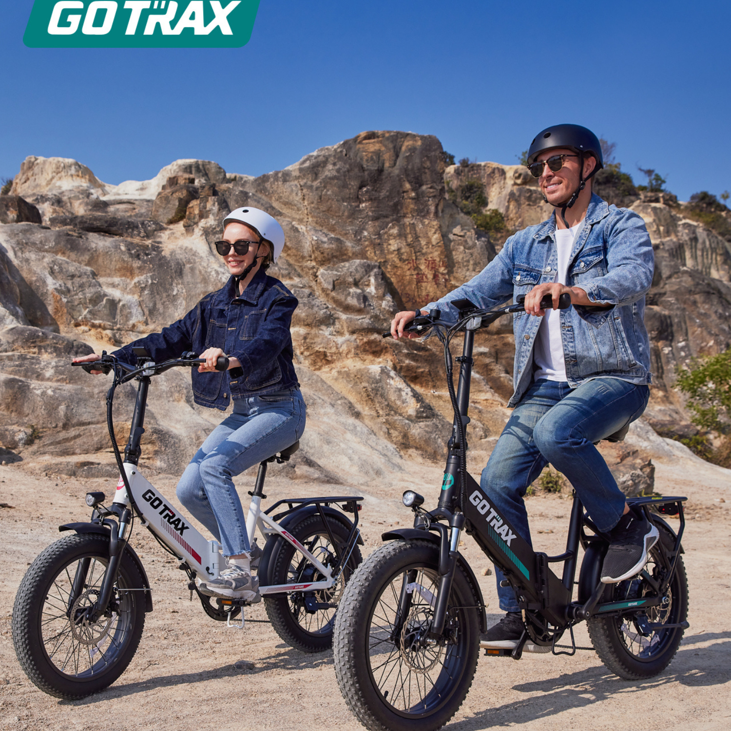 Gotrax R2 Adult Off-road and Folding Electric Bike 20" x 3"-64KM(PAS Range) & 32KPH Max Speed