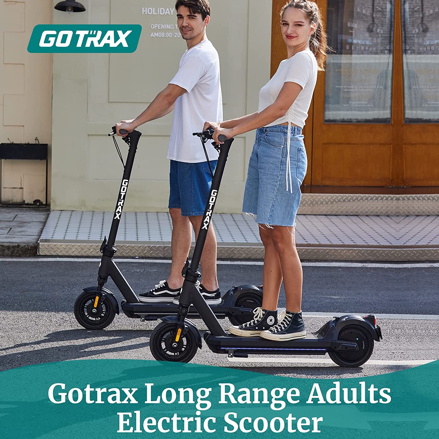 Gotrax G5 Long Range Electric Scooter Foldable Plus Ambient Lights 10" -Max 45KM Range & 32KPH Max Speed