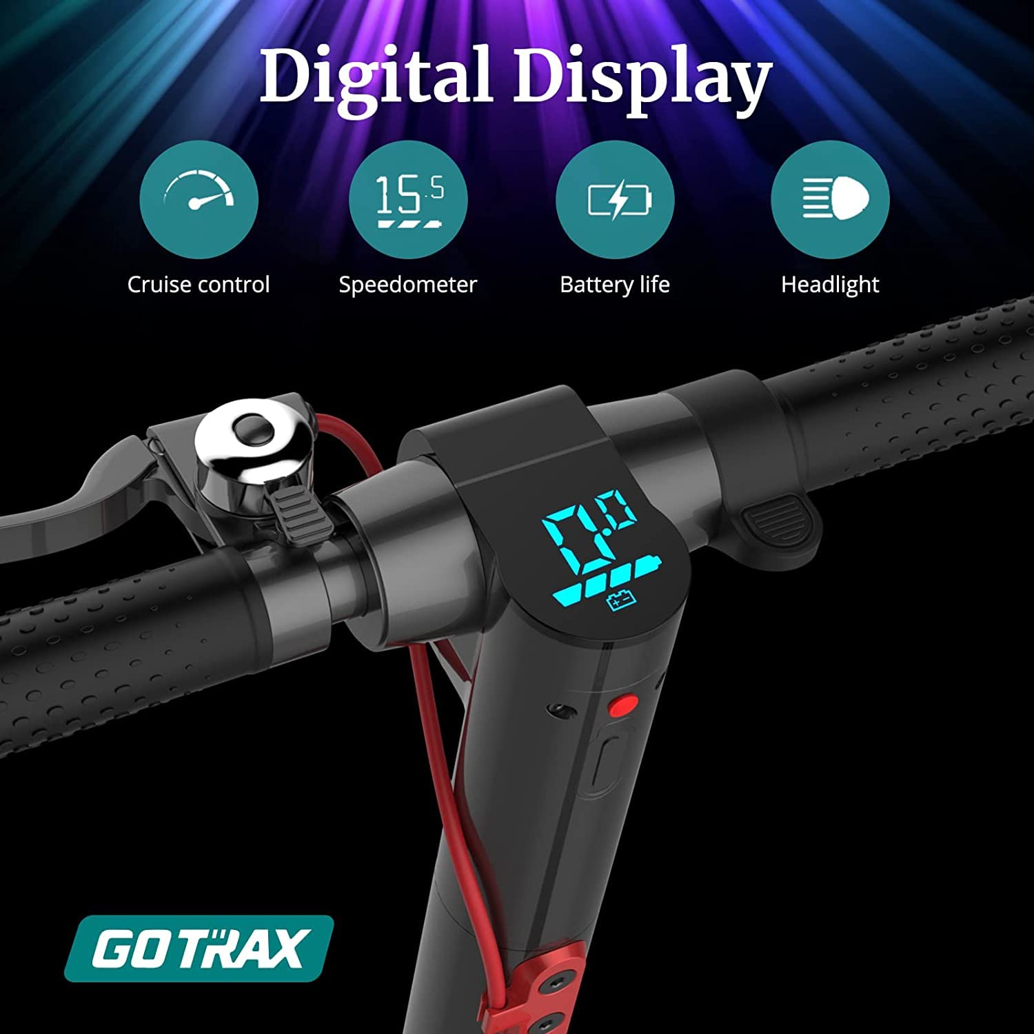Gotrax GXL V2 Casual Folding Electric Scooter 8.5"-Max 19KM Range & 25KPH Max Speed