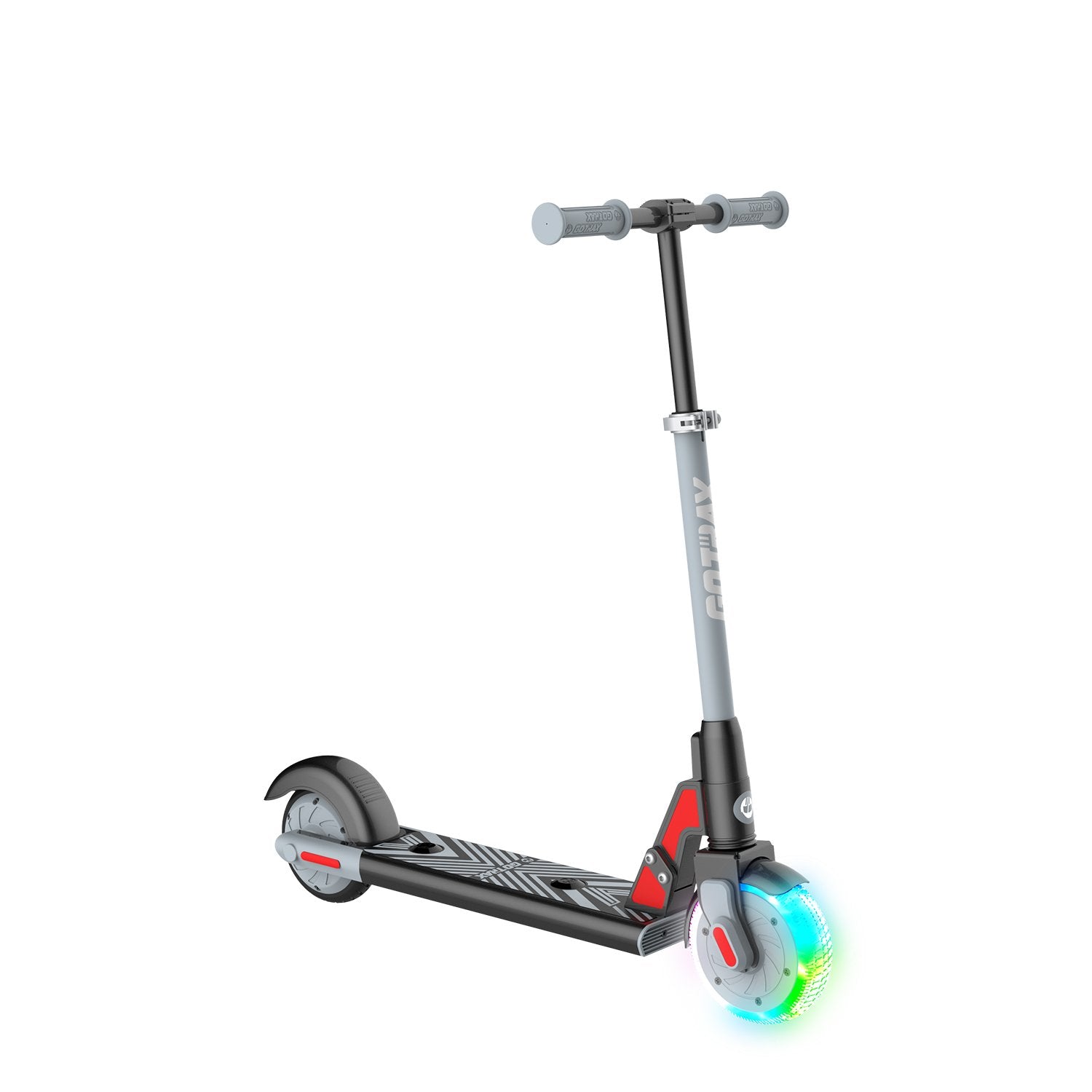 Gray gks lumios electric scooter for kids angle image