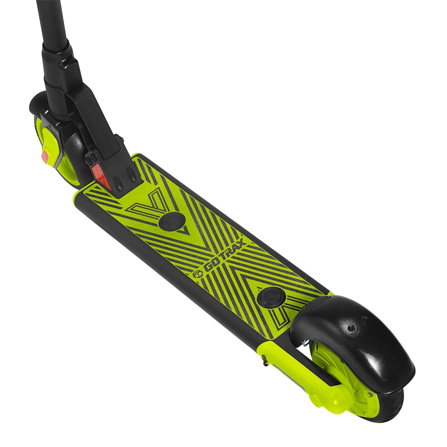 Green gks electric scooter for kids deck image