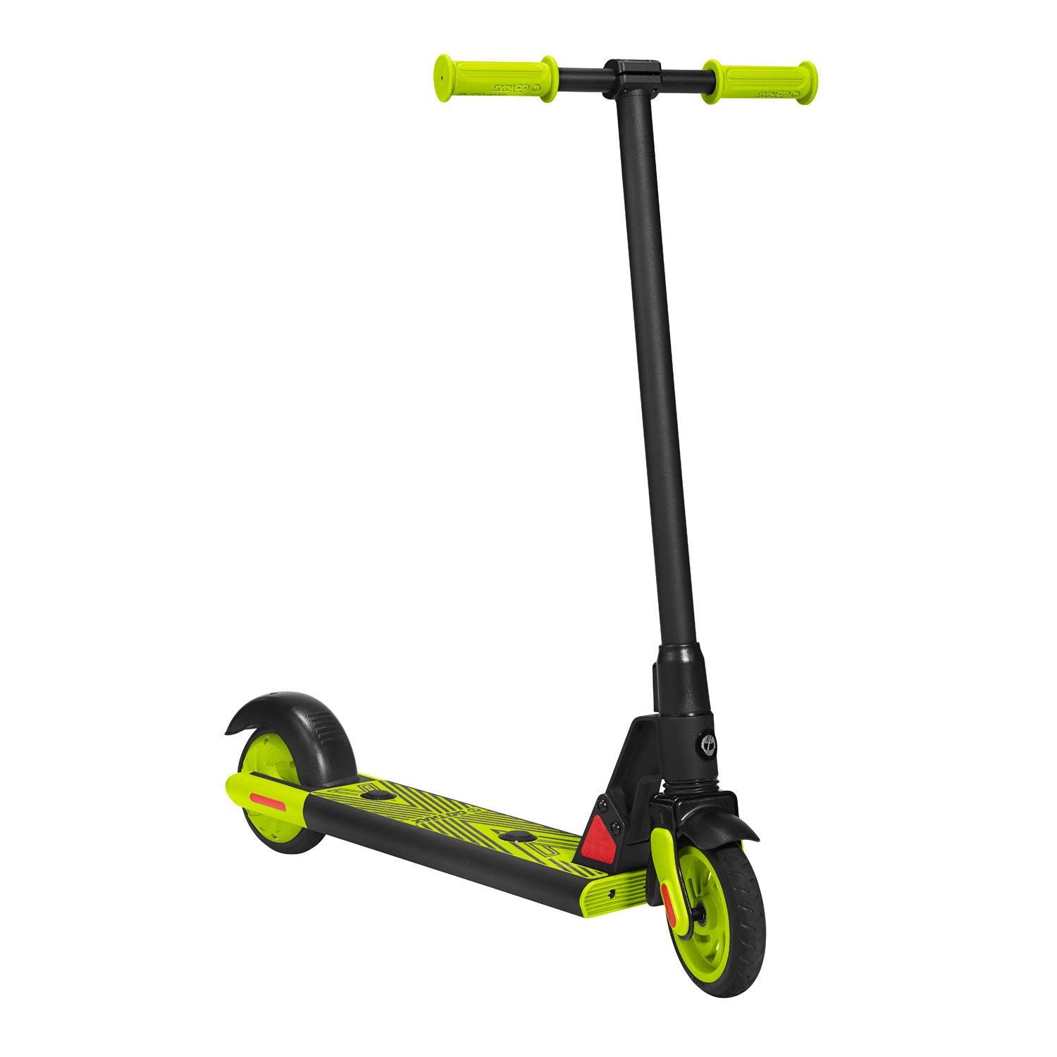 Green gks electric scooter for kids angle image