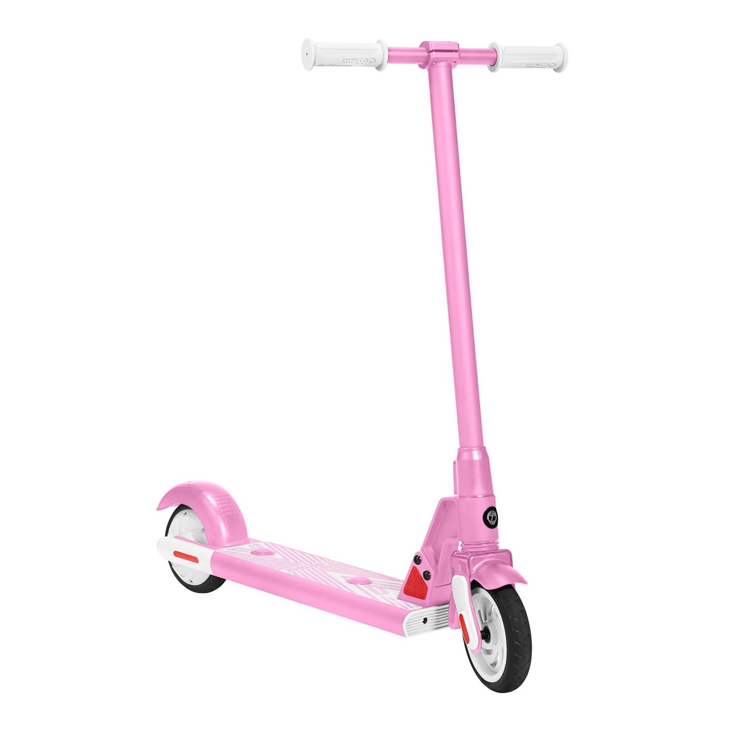 Pink gks electric scooter for kids angle image